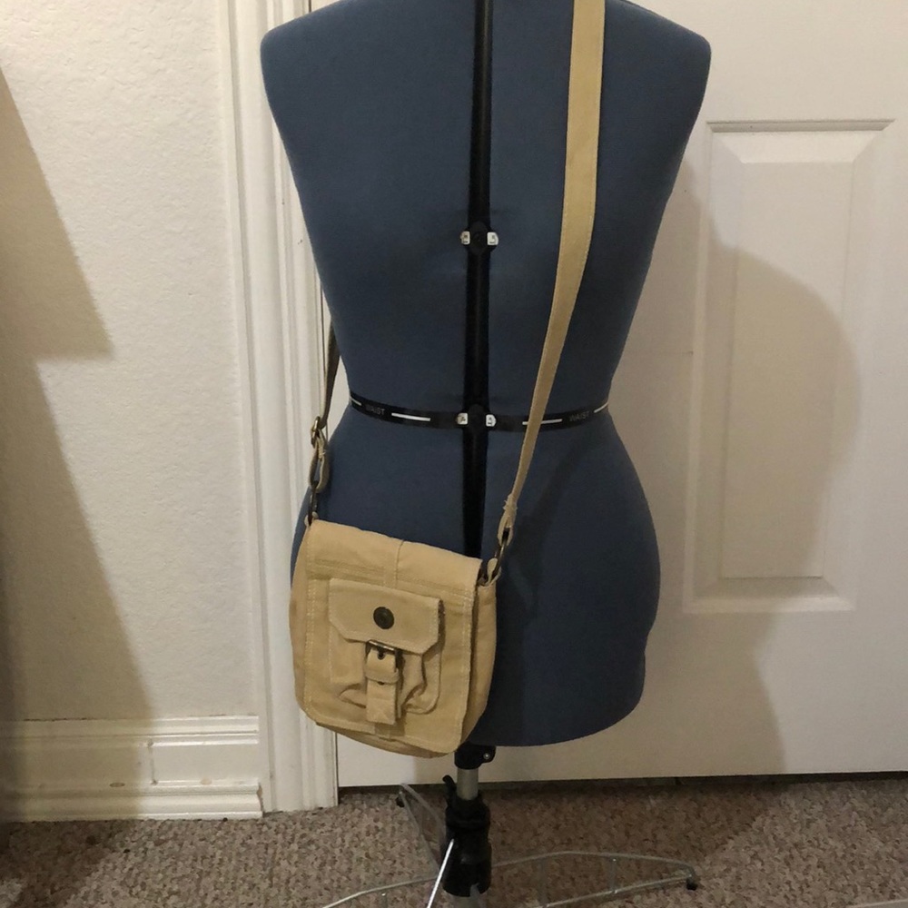 Over the should tan bag